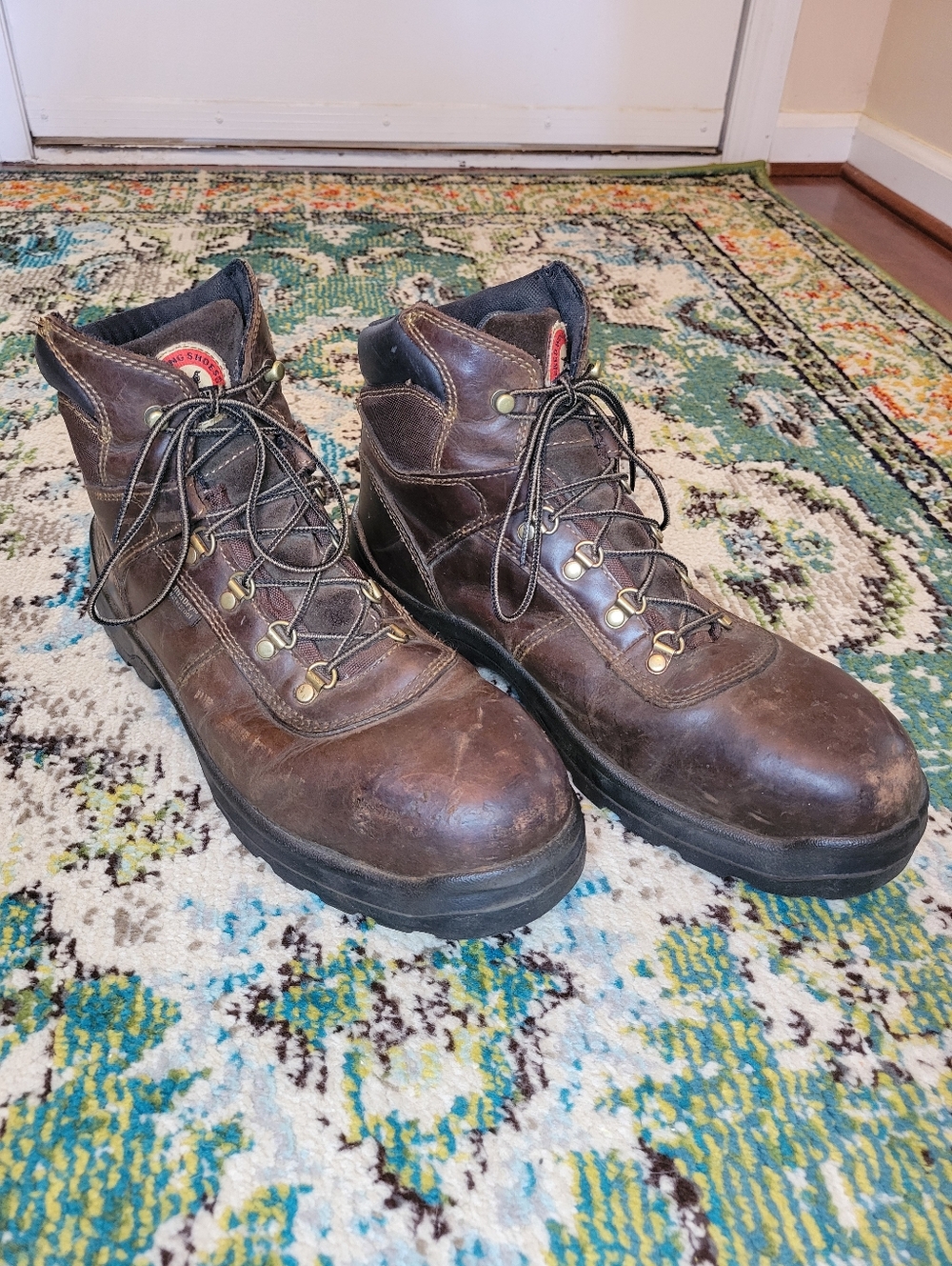 Red Wing Irish Setter‎ Ely 6-inch Waterproof Steel Toe Work Boots, Size Mens 12